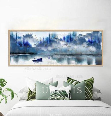 Hình ảnh file gốc in trần nhà File tranh treo hiện đại HD17068