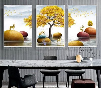 File in trần File tranh treo hiện đại HD17079 (bản gốc) bầu trời