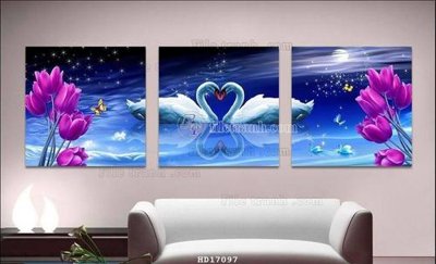 Download file gốc File tranh treo hiện đại HD17097 (in lụa) tranh 3D