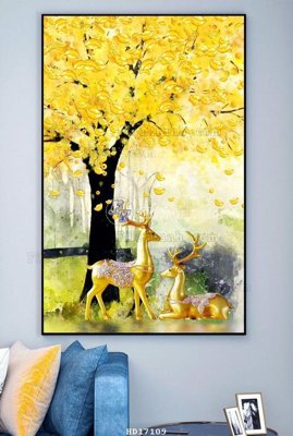 File tranh File tranh treo hiện đại HD17109 (gốc) chủ đề động vật