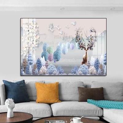 File ảnh File tranh treo hiện đại HD17113 (gốc) trang trí khách sạn