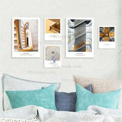 File tranh gốc PSD File tranh treo hiện đại HD17124 còn nguyên layer