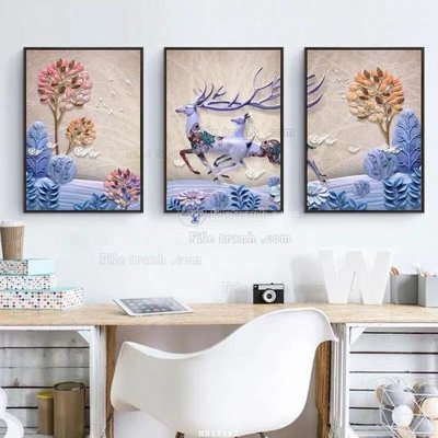 Tải file File tranh treo hiện đại HD17167 (ảnh gốc) in gạch 3D