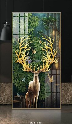 Tải file File tranh treo hiện đại HD17180 (gốc) chủ đề phong thủy