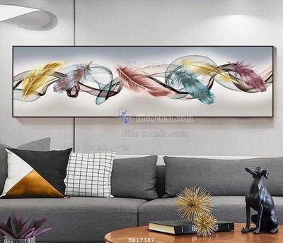 File in lụa File tranh treo hiện đại HD17187 (hoa văn) File tranh treo hiện đại HD17187