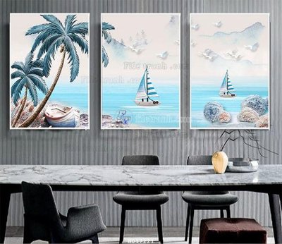 File gốc File tranh treo hiện đại HD17221 (in mica) trang trí