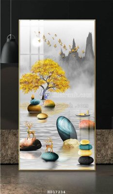 File gốc File tranh treo hiện đại HD17234 (cho in ấn) độc quyền