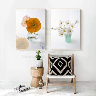 File tranh File tranh treo hiện đại HD17314 (bản gốc) in lụa dán tường