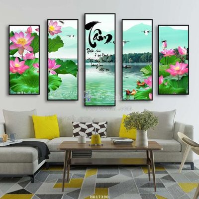 Tải file gốc File tranh treo hiện đại HD17390 (để in lụa)