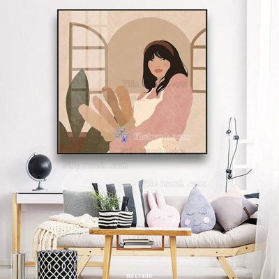 Hình ảnh file gốc in trần nhà File tranh treo hiện đại HD17408