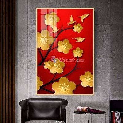 Chi tiết file tranh tráng gương File tranh treo hiện đại HD17418 (ảnh gốc)
