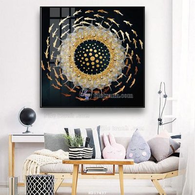 File gốc File tranh treo hiện đại HD17437 (in lụa) tranh thuận buồm