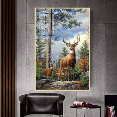 Tải file gốc in lụa File tranh treo hiện đại HD17445 siêu nét