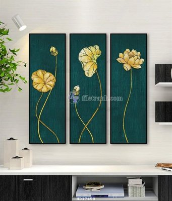 File gốc File tranh treo hiện đại HD17450 (in 3D) cho trang trí