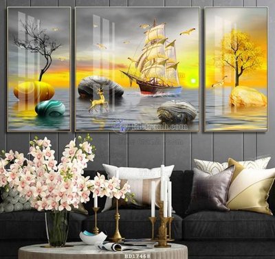 File gốc File tranh treo hiện đại HD17468 (cho in ấn) từ kho Filetranh