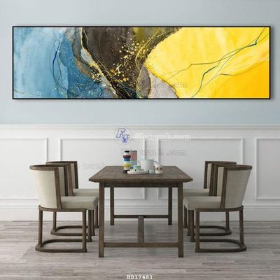 File gốc File tranh treo hiện đại HD17481 (in lụa) họa tiết 3D