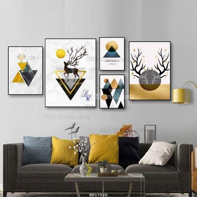 File in ấn File tranh treo hiện đại HD17520 (bản gốc) cao cấp