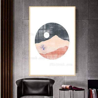 File tranh File tranh treo hiện đại HD17564 (gốc) phong cách tối giản