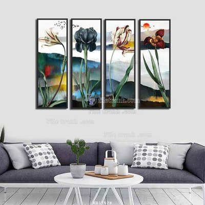 File in trần File tranh treo hiện đại HD17578 (bản gốc) hoa văn