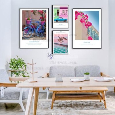 File ảnh File tranh treo hiện đại HD17602 (gốc) trang trí khách sạn