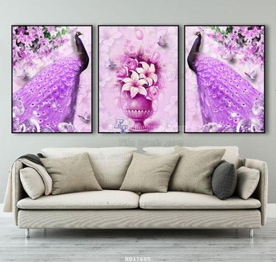 Tải file File tranh treo hiện đại HD17605 (gốc) làm file in ấn