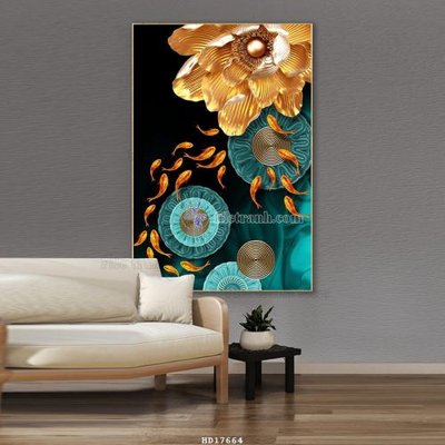 File in trần File tranh treo hiện đại HD17664 (bản gốc) hoa văn