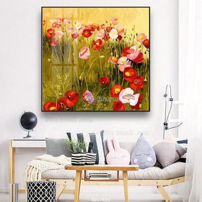 File tranh File tranh treo hiện đại HD17680 (bản gốc) in lụa dán tường