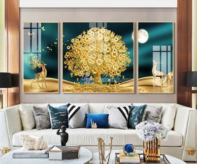 File tranh File tranh treo hiện đại HD17714 (gốc) in trên kính