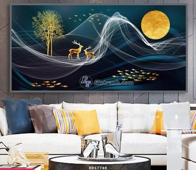 File in ấn chuyên nghiệp File tranh treo hiện đại HD17748 (file gốc)