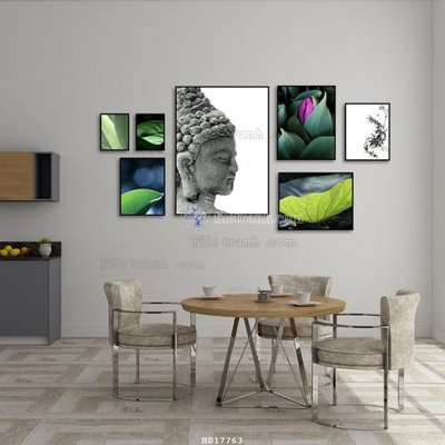 File gốc File tranh treo hiện đại HD17763 (in ấn) không giới hạn