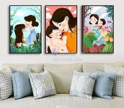 Download file gốc File tranh treo hiện đại HD17770 (in mica) trang trí