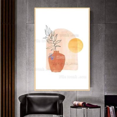 File tranh gốc File tranh treo hiện đại HD17801 (bản quyền) file PSD