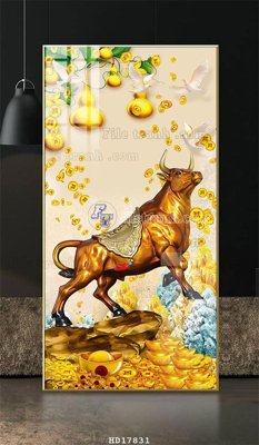 File gốc in ấn File tranh treo hiện đại HD17831 chuẩn màu CMYK