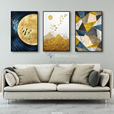 Download file gốc File tranh treo hiện đại HD17834 (in mica) 3D