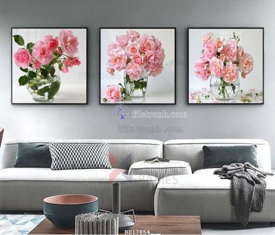 File tranh File tranh treo hiện đại HD17854 (file gốc) chủ đề phong thủy