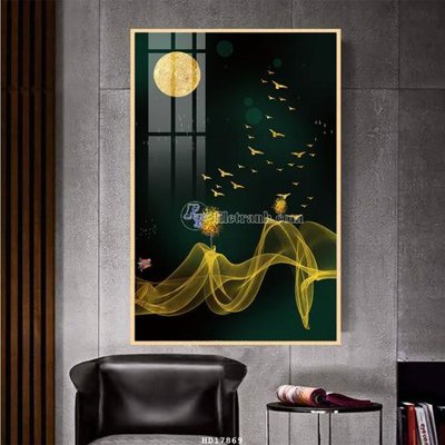 Ảnh gốc File tranh treo hiện đại HD17869 (độ nét cao) in tráng gương
