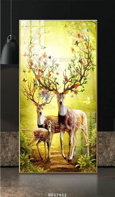 File tranh gốc PSD File tranh treo hiện đại HD17922 còn nguyên layer