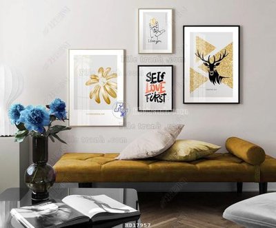 Tải file File tranh treo hiện đại HD17957 (PSD) cho in tranh 3D