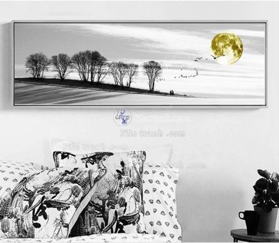 File in ấn File tranh treo hiện đại HD17958 (bản gốc) sắc nét