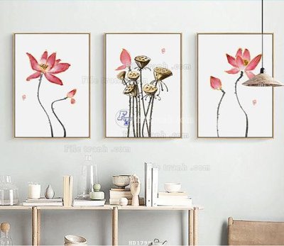 File in trần File tranh treo hiện đại HD17991 (file gốc) phong thủy