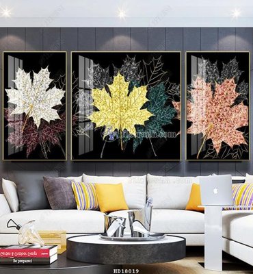 File tranh File tranh treo hiện đại HD18019 (file gốc) chủ đề phong thủy