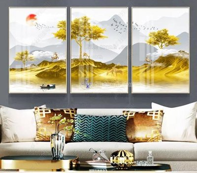 File tranh trang trí File tranh treo hiện đại HD18023 (file gốc)