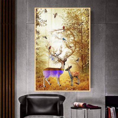 File gốc File tranh treo hiện đại HD18055 (ảnh chi tiết) để in trần