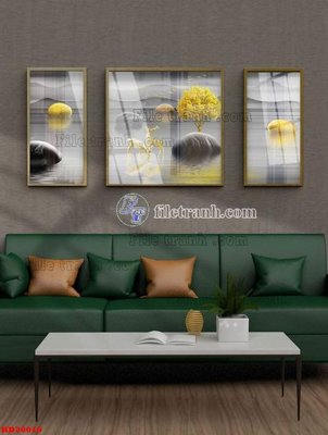 Tải file gốc File tranh bộ hiện đại HD20019 (in khổ lớn) không vỡ