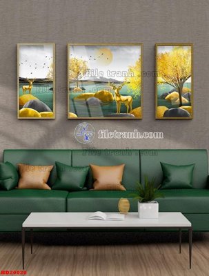 File ảnh File tranh bộ hiện đại HD20020 (gốc) in Hiflex