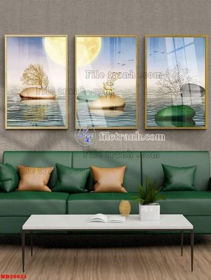 File in ấn chuyên nghiệp File tranh bộ hiện đại HD20021 (file gốc)