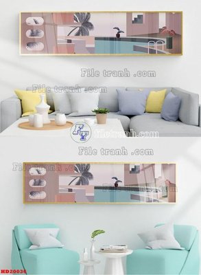 File tranh File tranh bộ hiện đại HD20036 (bản gốc) in canvas