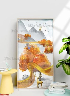 Chi tiết file tranh tráng gương File tranh bộ hiện đại HD20043 (ảnh gốc)