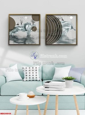 Ảnh gốc File tranh bộ hiện đại HD20044 (siêu chi tiết) để in ấn