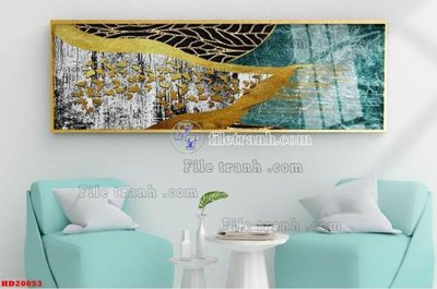 File tranh in tráng gương File tranh bộ hiện đại HD20053 (siêu nét)
